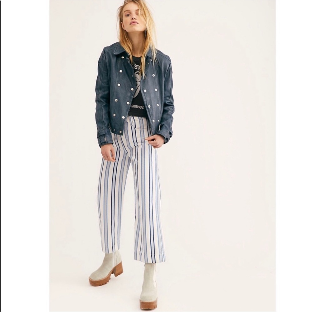 Free People Avis Leather Jacket - Picture 2 of 15